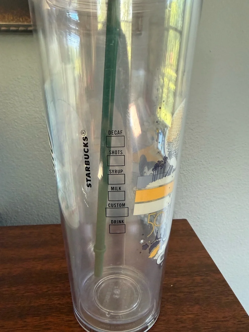 Starbucks Walt Disney World 50th Anniversary Vault Retro Venti Cold Cup Tumbler